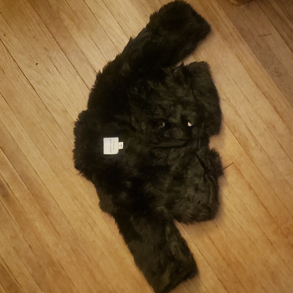 JANIE and JACK  Sz 2T Black Fuax Fur Jacket